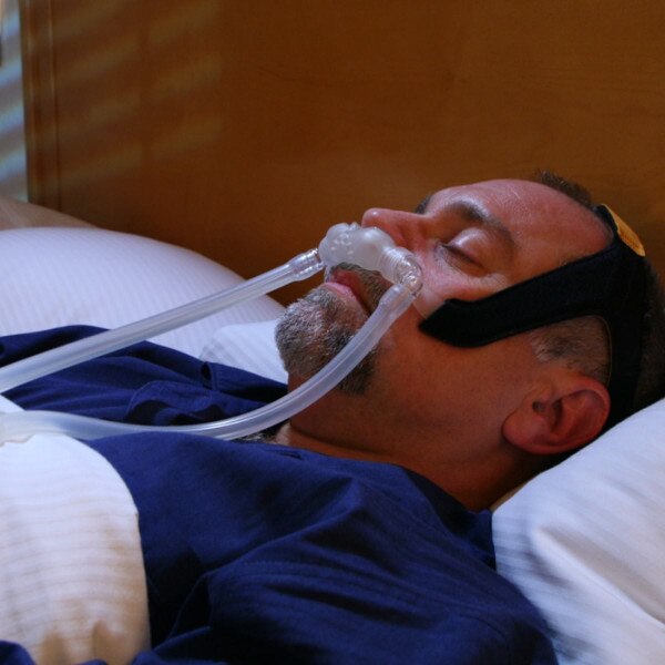 Male Asleep Wearing Bravo II Mask